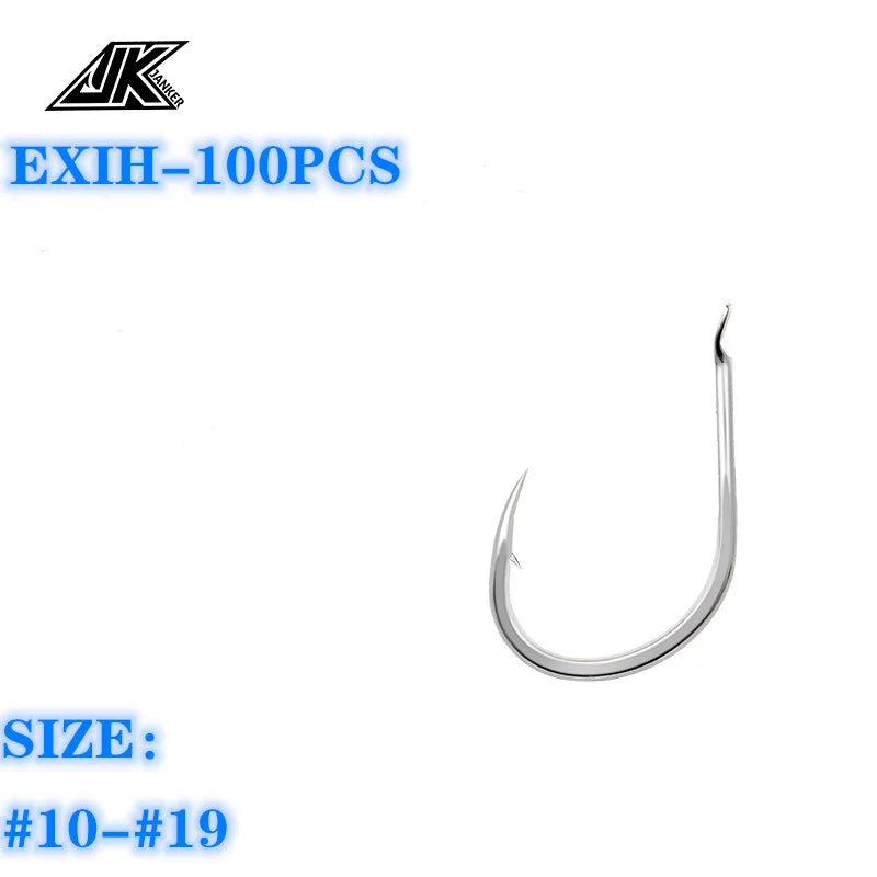 JK EXIH-100PCS Light Fishing Hooks