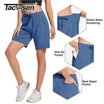 TACVASEN  Womens Summer Quick Dry Hiking Shorts