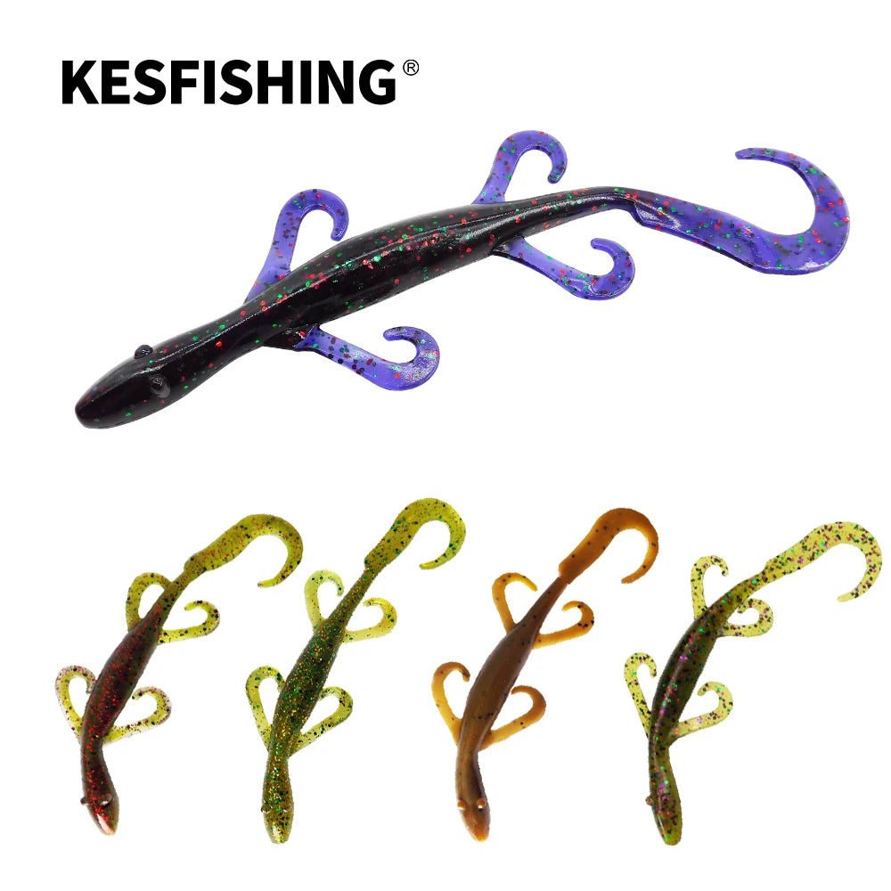 KESFISHING Simulation Fishing Soft Lures Wild Lizard 5.5"