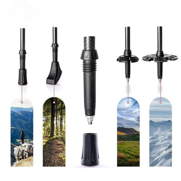 Naturehike Carbon Fiber Trekking Poles - 2pcs